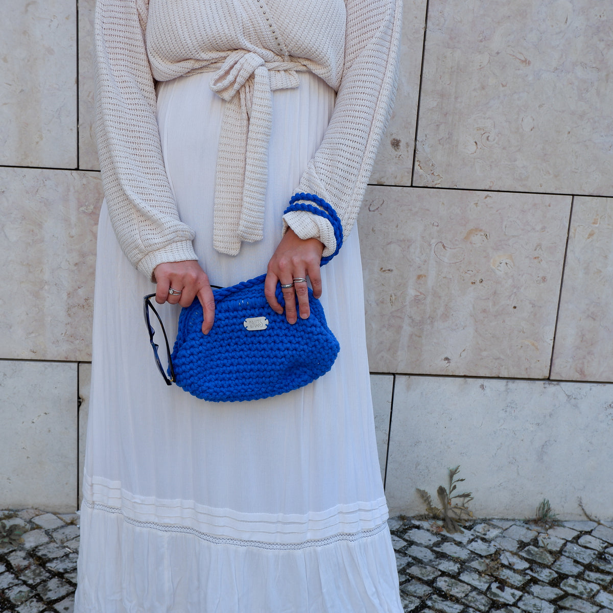 Handbag AMIE - electric blue (Small, Big)