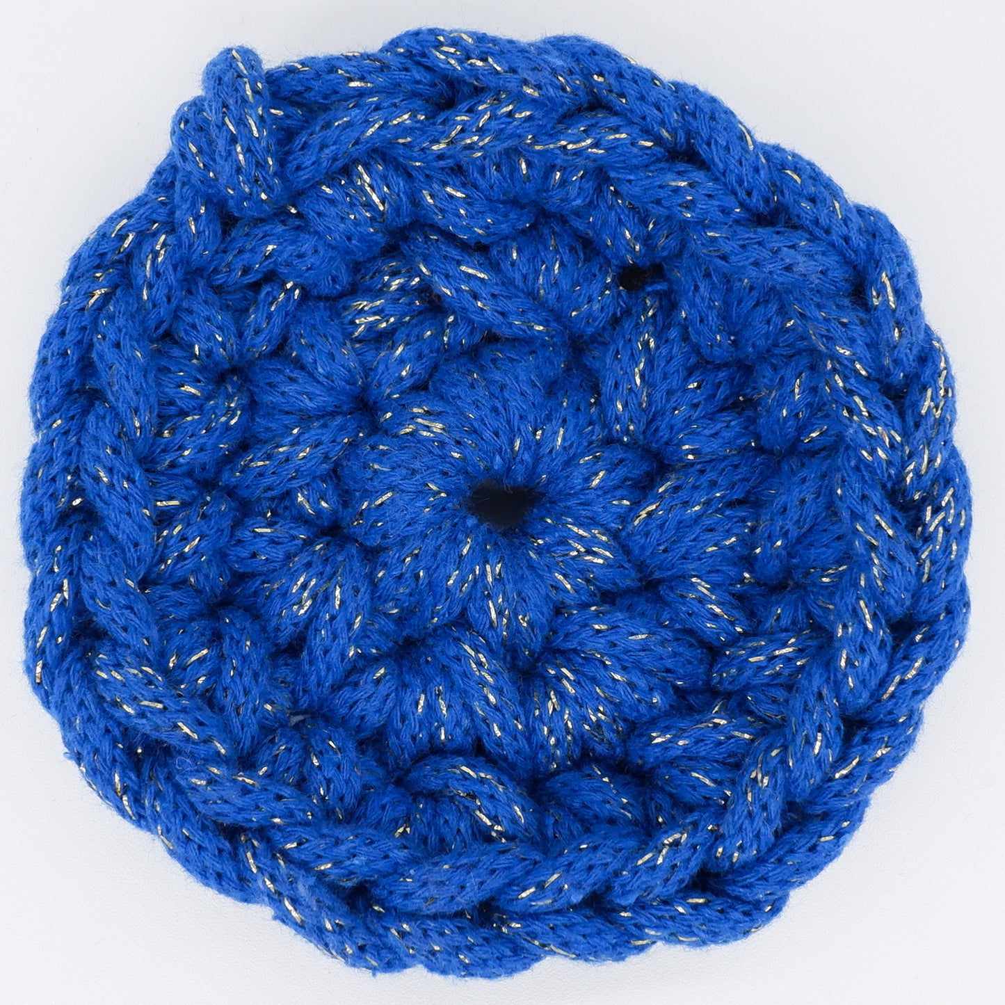 DISCOBALL - electric blue ( with golden sparkles)
