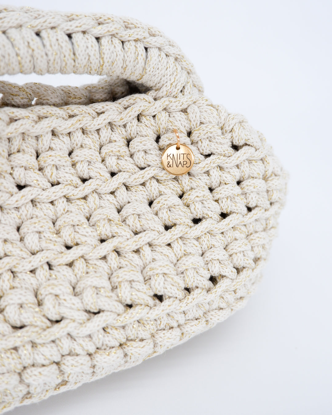 PATRI Mini - natural (with golden sparkles)