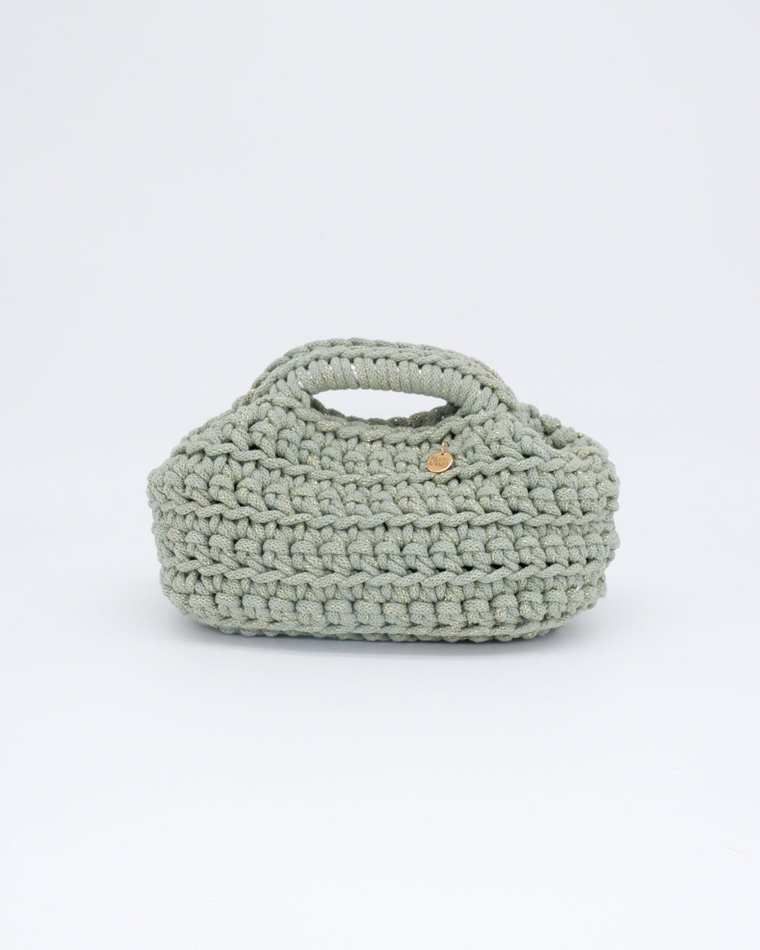 PATRI Mini - light olive (with golden sparkles)