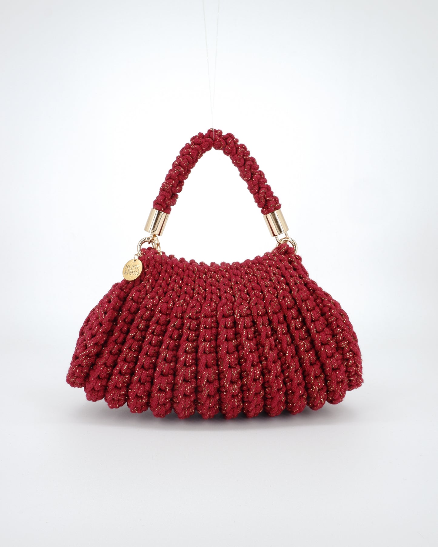 LILY - wine red golden (shiny cotton)