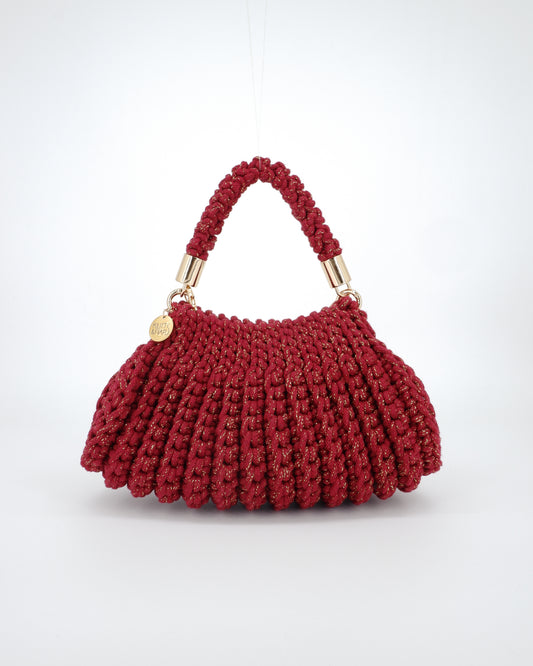 LILY - wine red golden (shiny cotton)