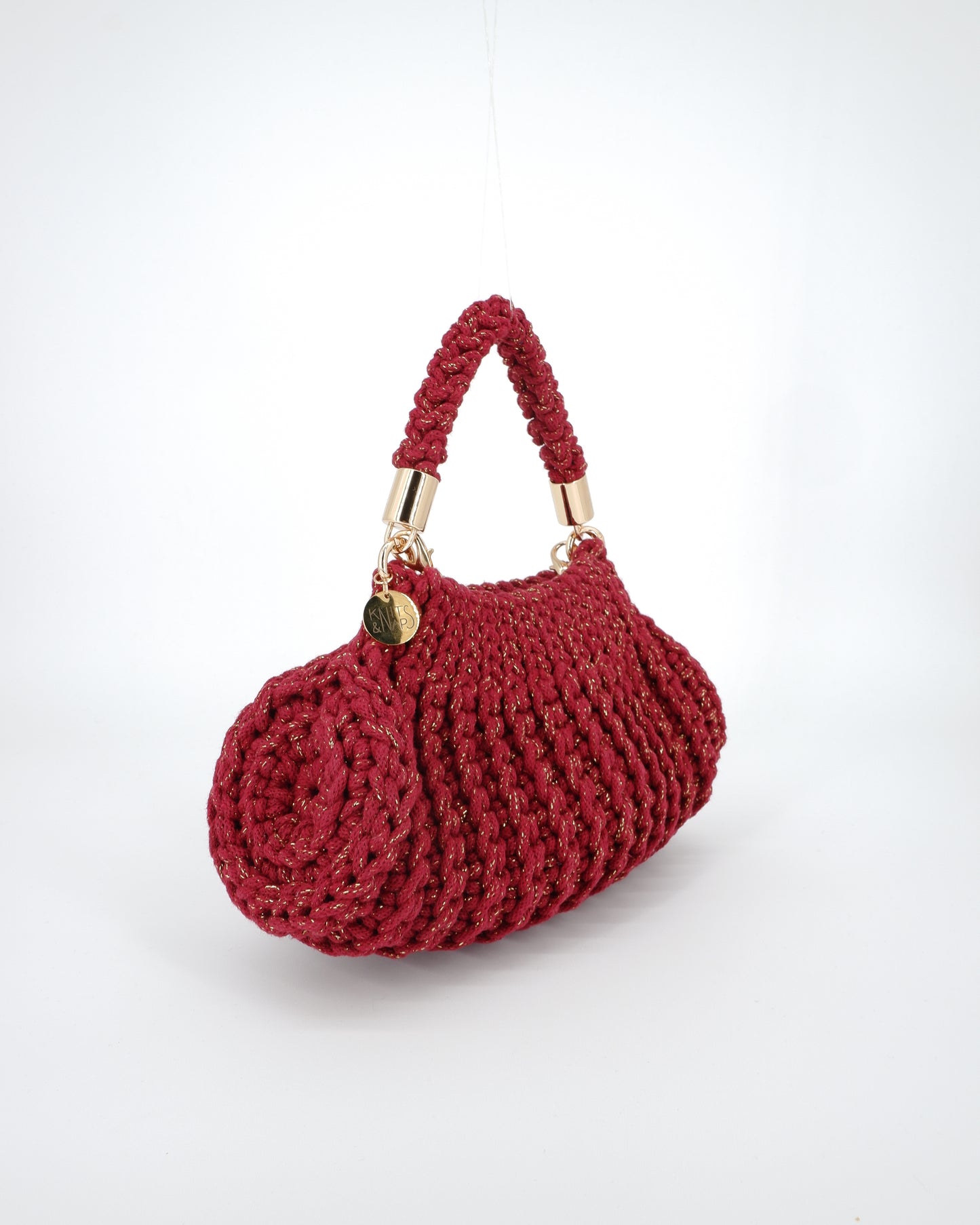 LILY - wine red golden (shiny cotton)
