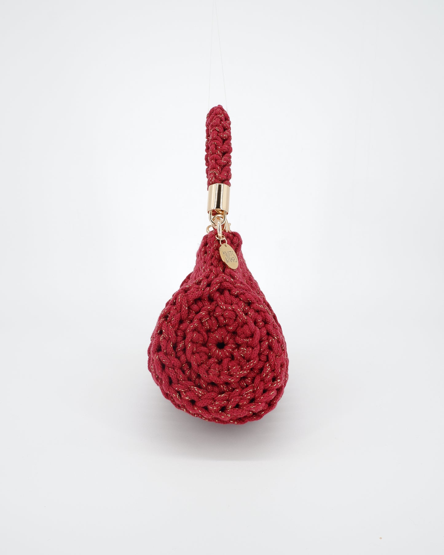 LILY - wine red golden (shiny cotton)