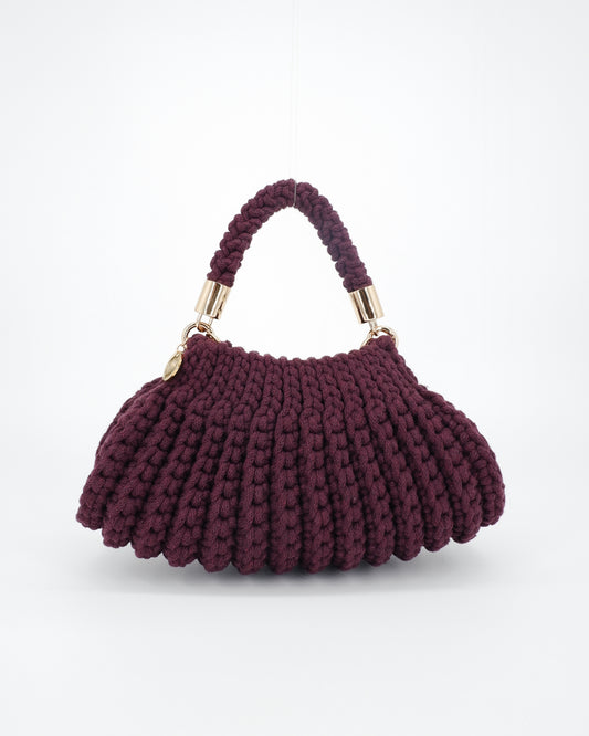 LILY - dark plum (unicolour cotton)