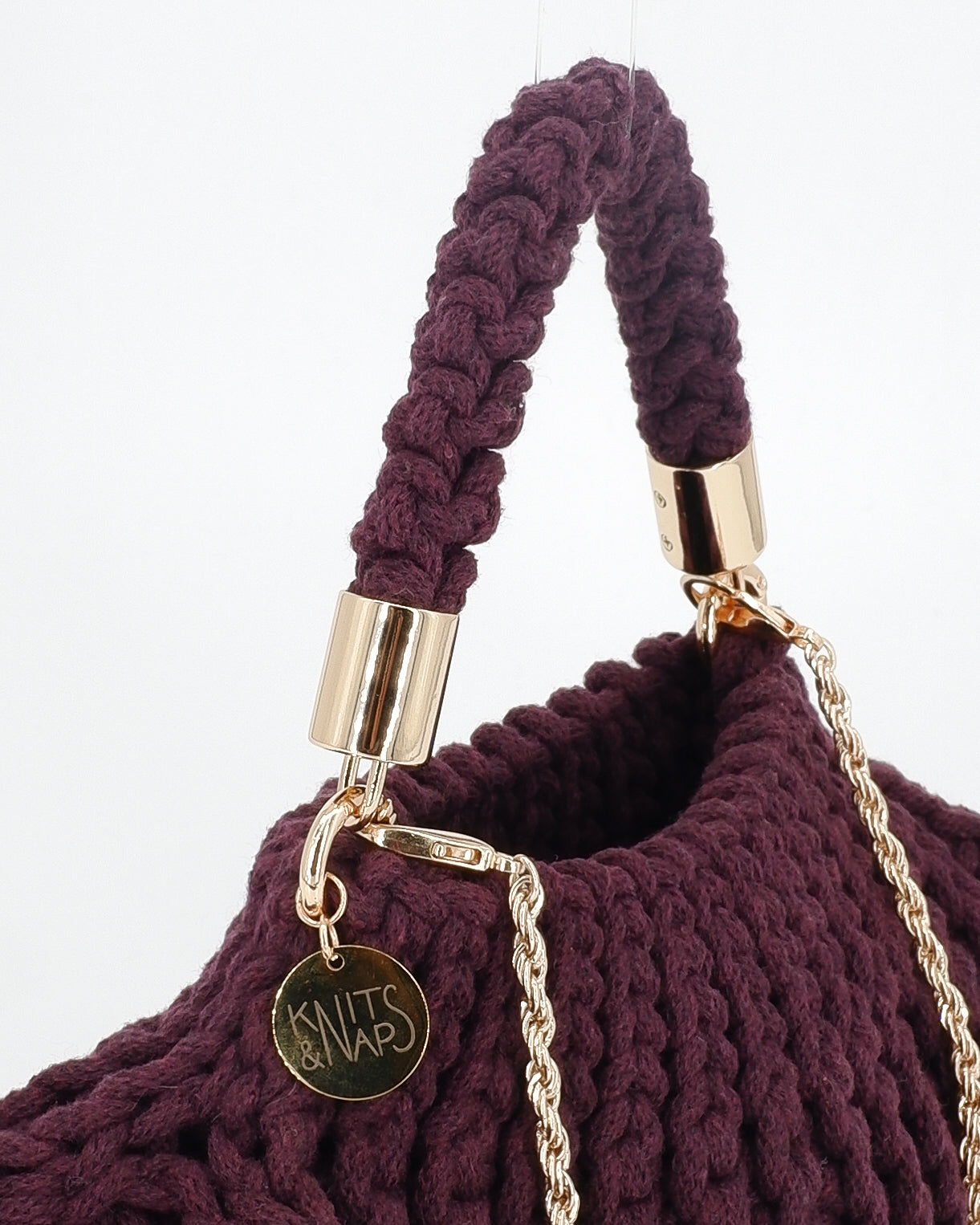 LILY - dark plum (unicolour cotton)
