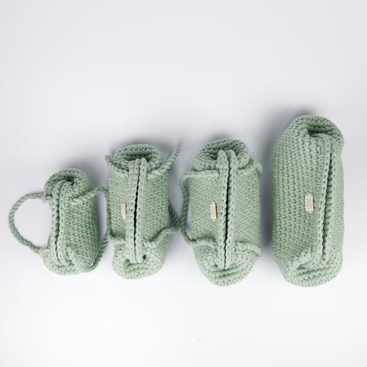 Handbag AMIE - pastel green (SMALL, BIG, XL)