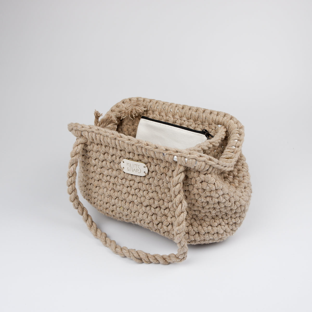 Handbag AMIE - beige XL
