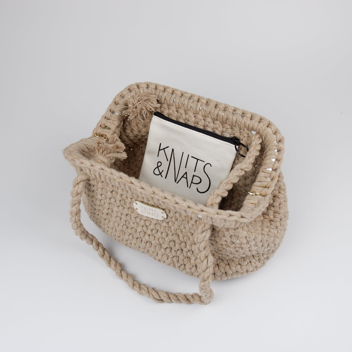 Handbag AMIE - beige XL
