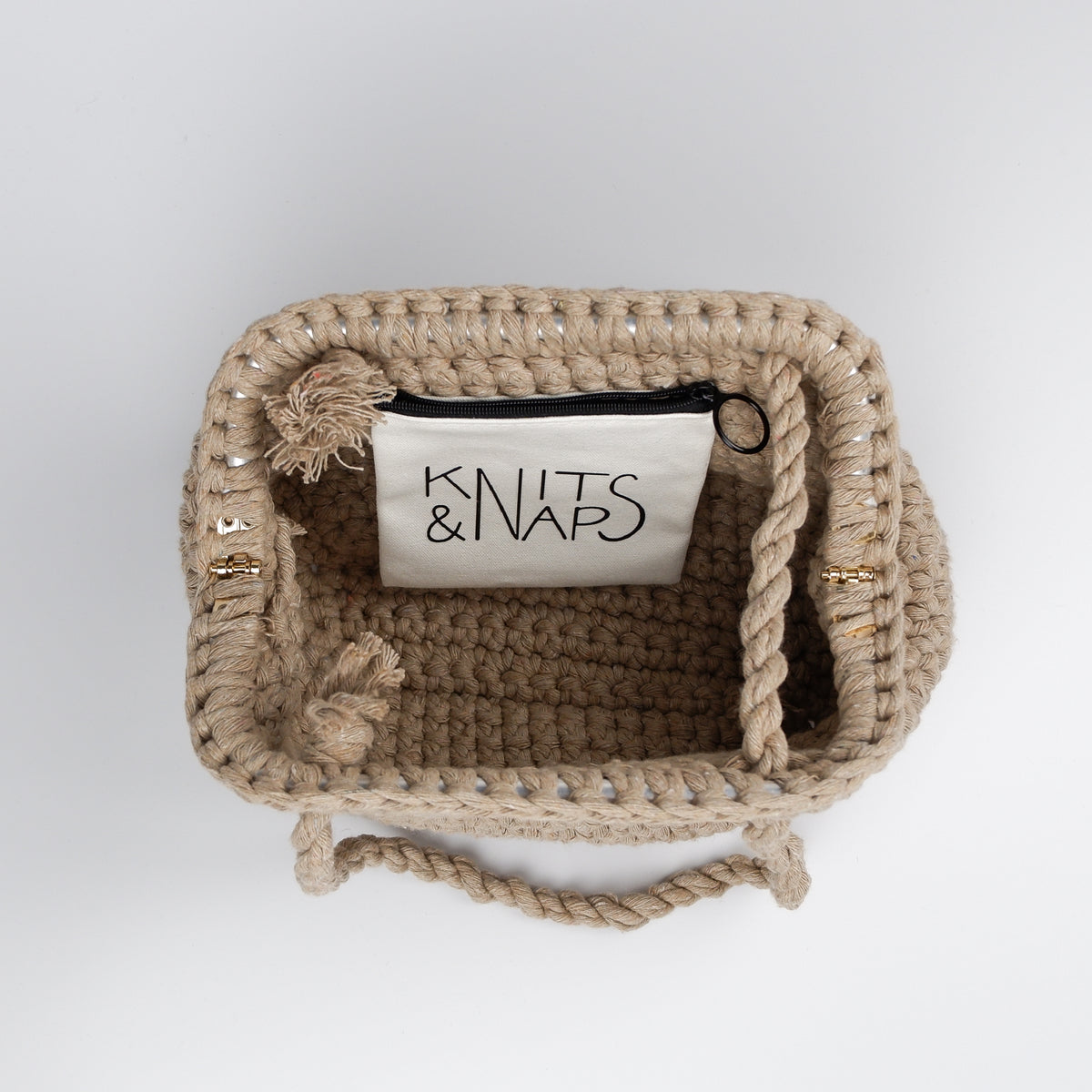 Handbag AMIE - beige XL