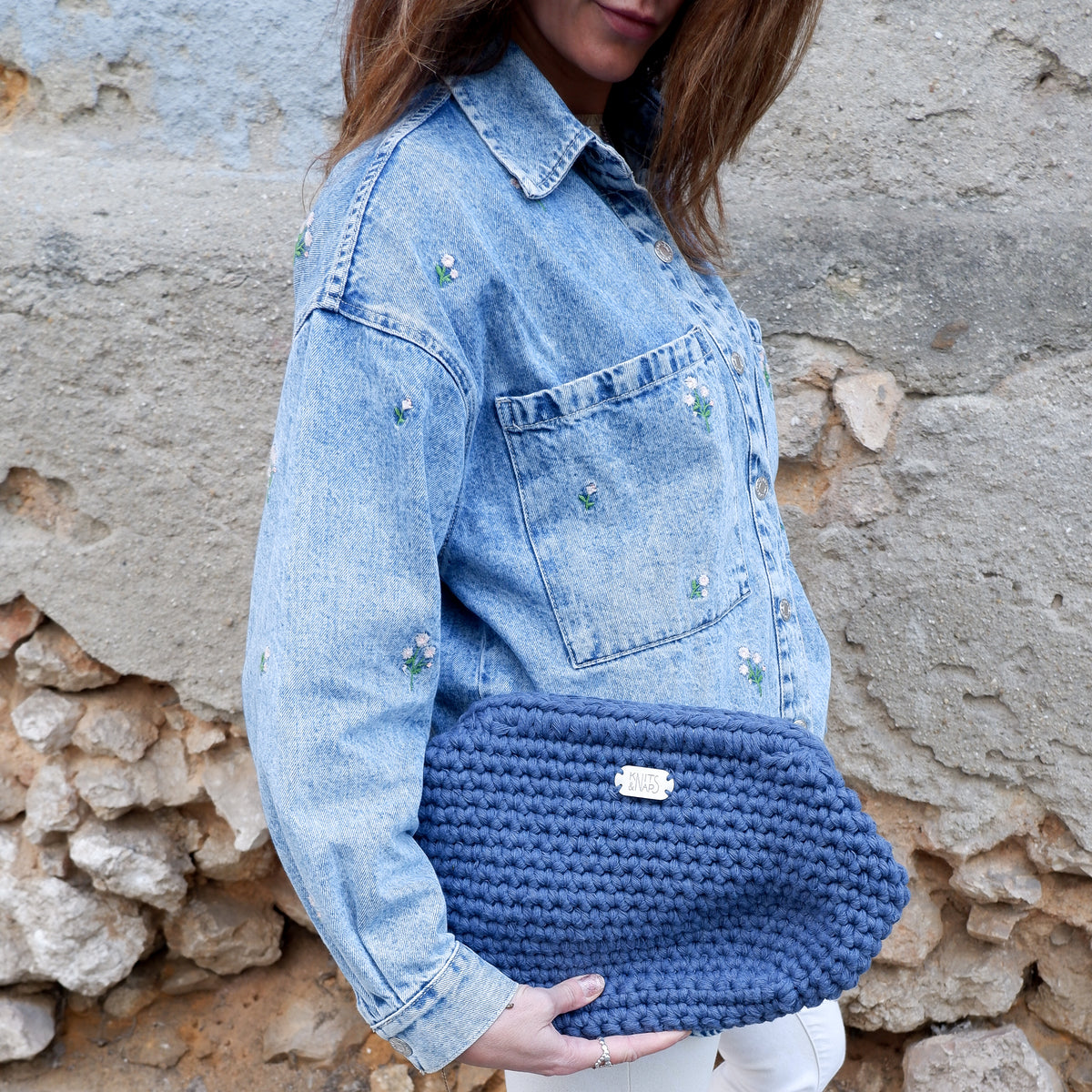 Handbag AMIE - denim blue (Small, Big)