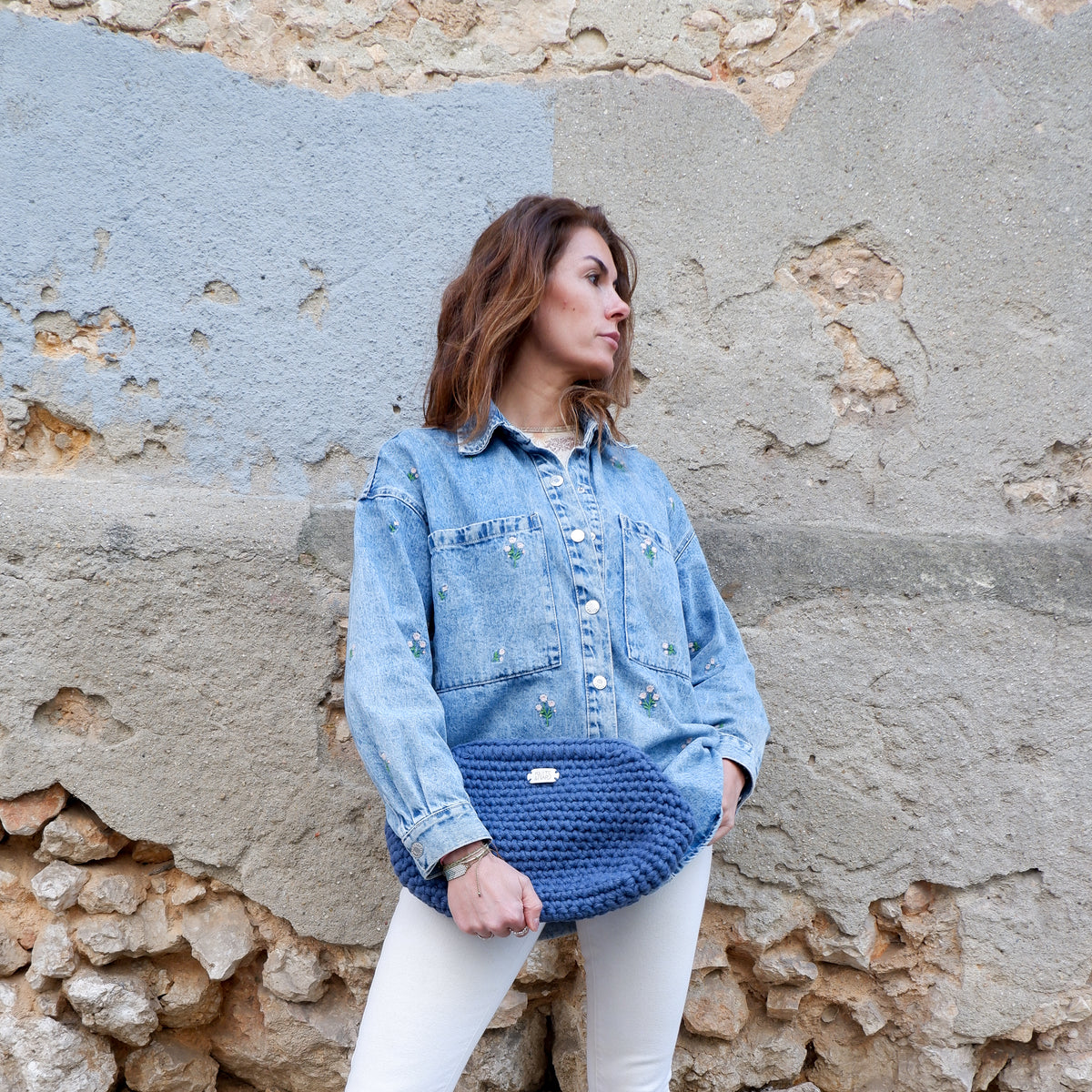 Handbag AMIE - denim blue (Small, Big)