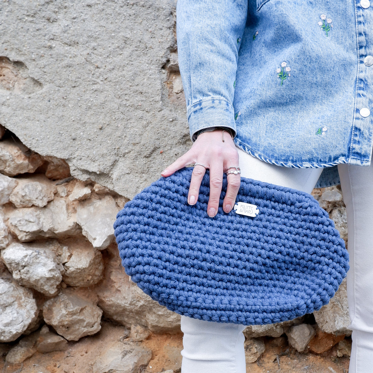 Handbag AMIE - denim blue (Small, Big)