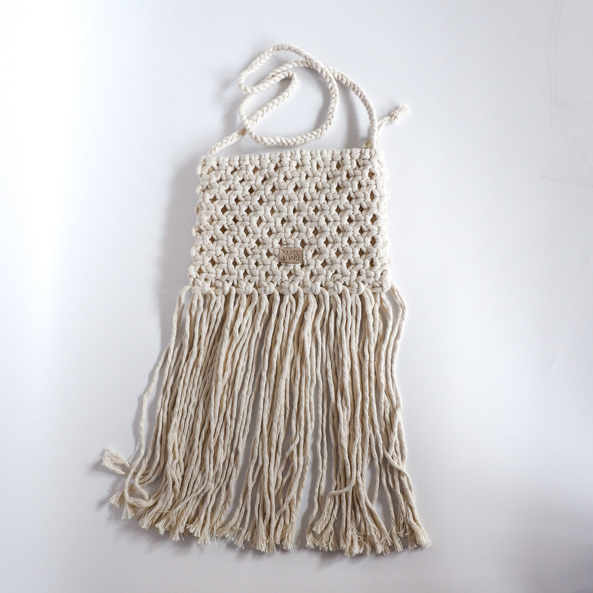 Macrame beach bag - natural