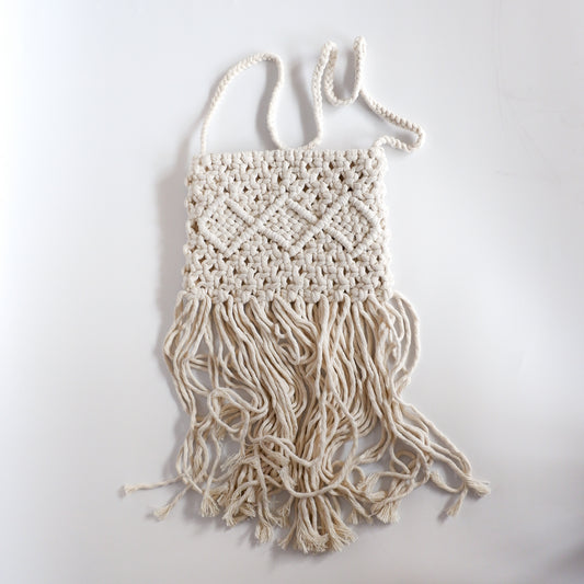 Macrame beach bag - natural