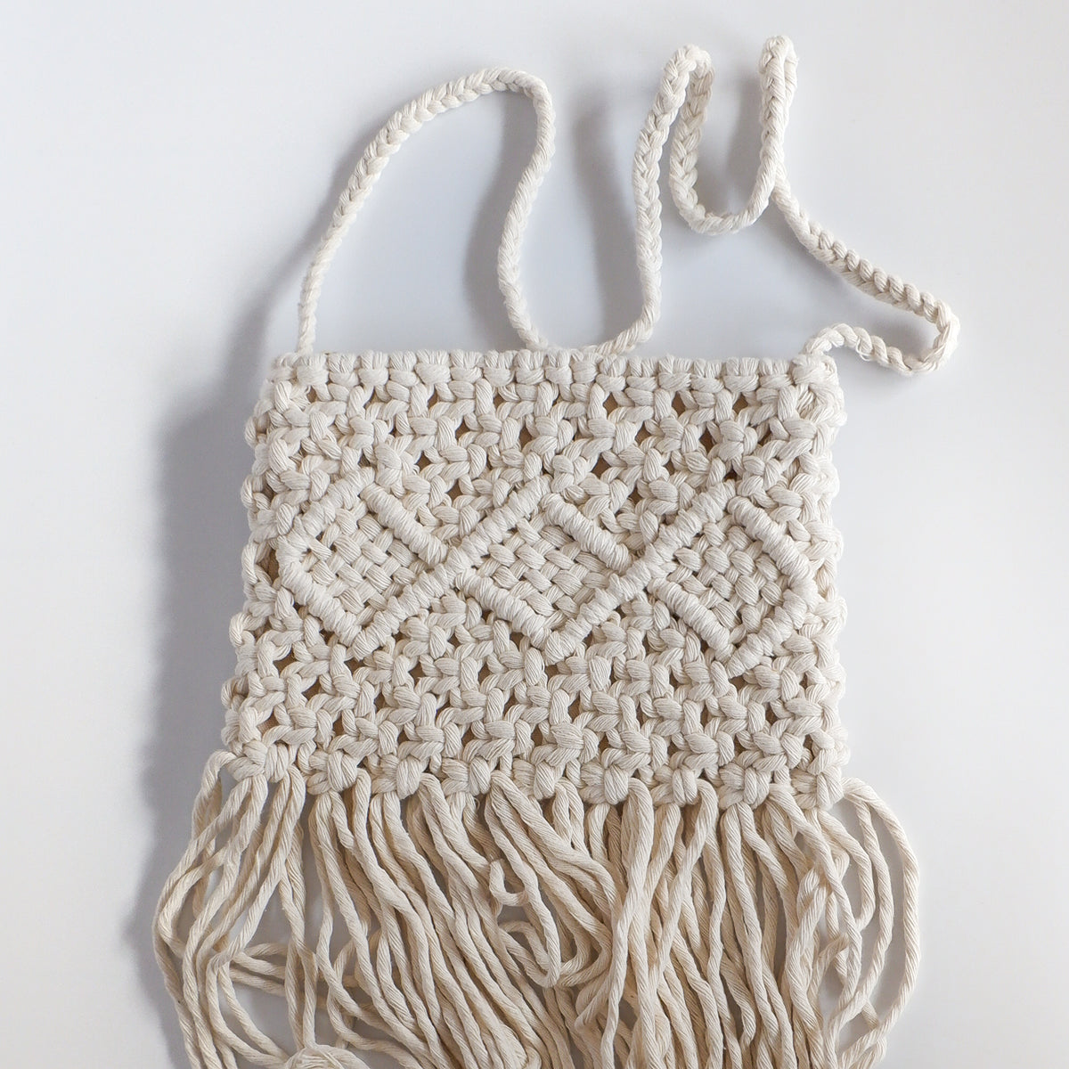 Macrame beach bag - natural