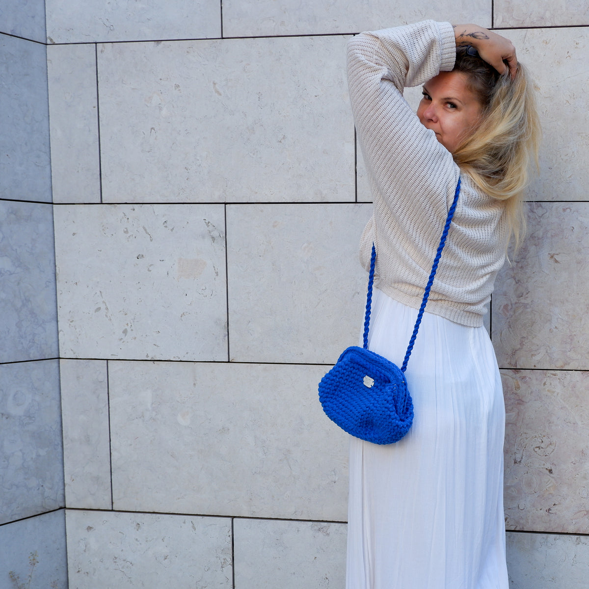 Handbag AMIE - electric blue (Small, Big)