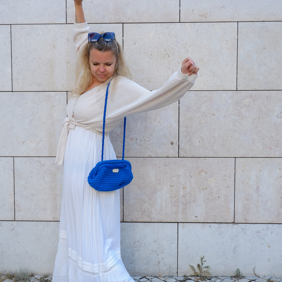 Handbag AMIE - electric blue (Small, Big)