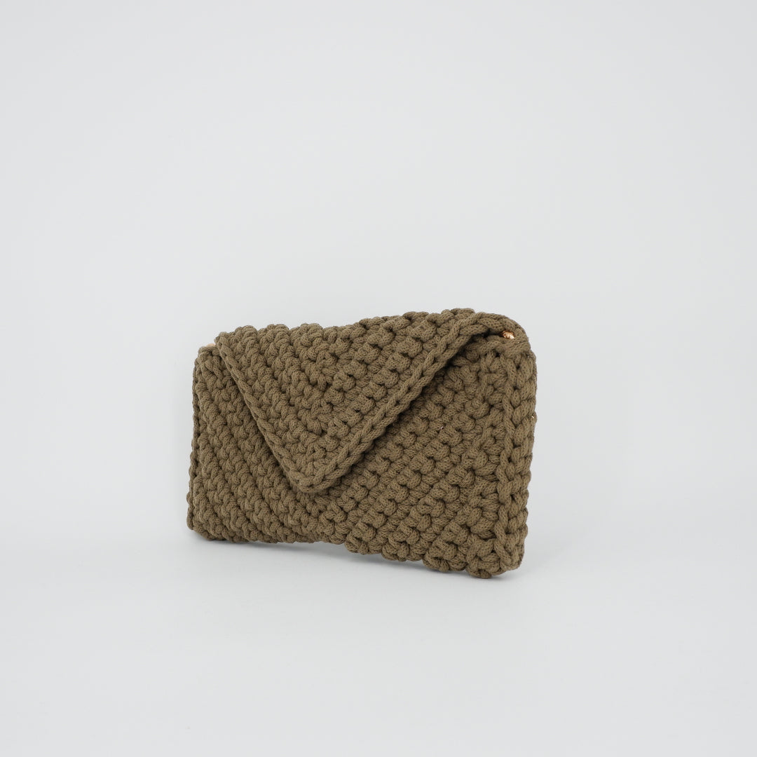 V Clutch - olive green