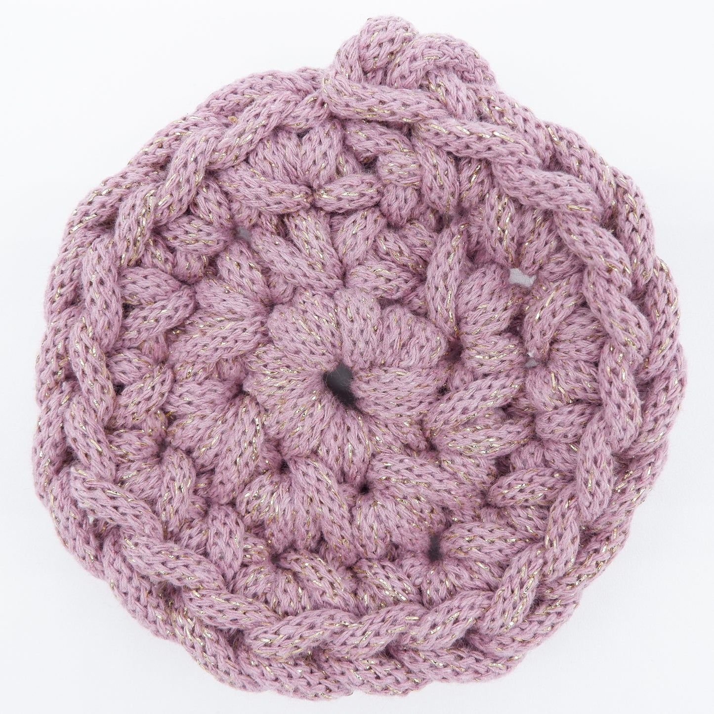 DISCOBALL - dusty pink ( with golden sparkles)