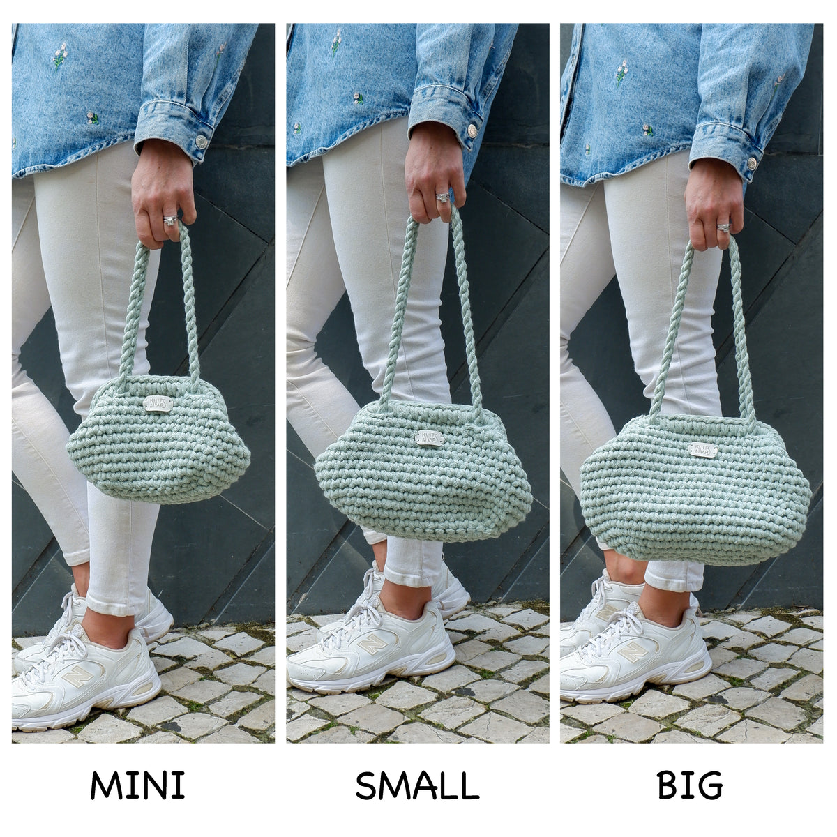 Handbag AMIE - electric blue (Small, Big)