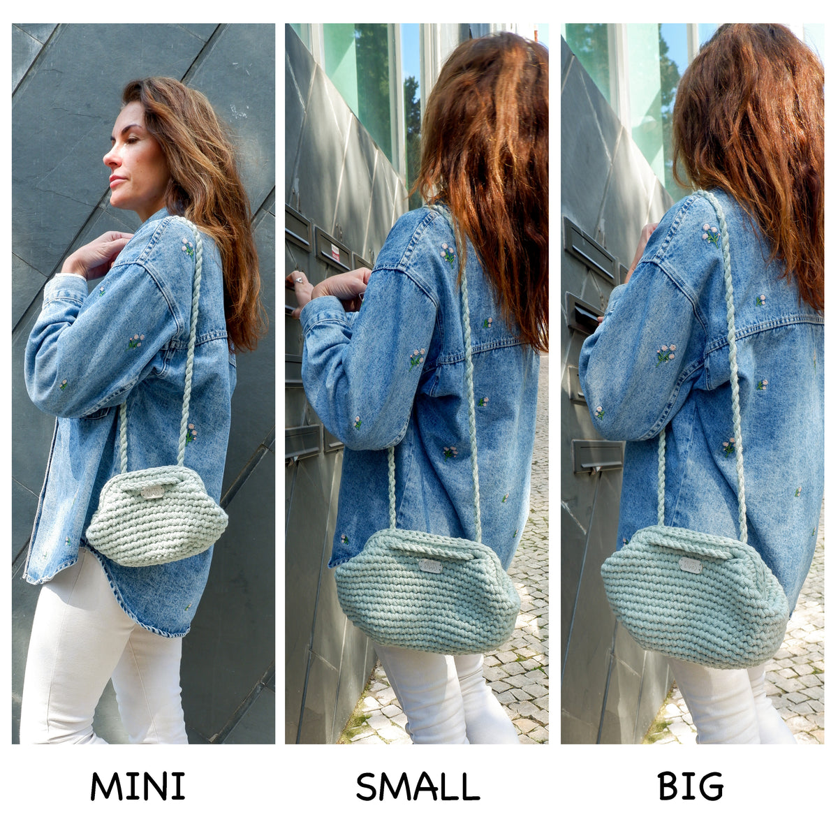 Handbag AMIE - electric blue (Small, Big)