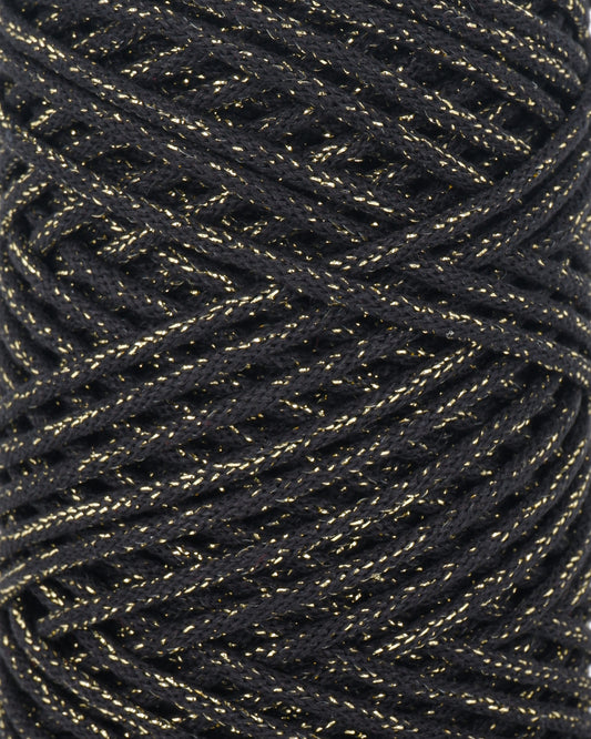 LILY - black golden (shiny cotton)