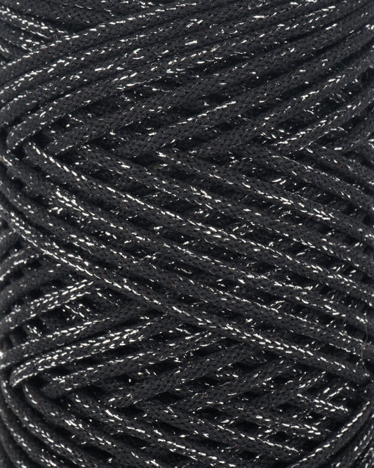 LILY - black silver (shiny cotton)